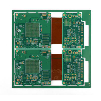 Harga yang bagus Blue Rigid Flexible PCB dengan Radius Lipat Minimal 0,5 mm dan Ukuran Pengeboran Min 0.0078?? 0,2 mm on line
